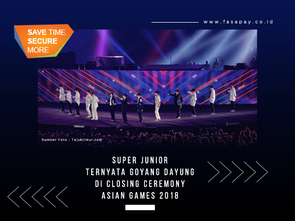 Super Junior Goyang Dayung di Closing Ceremony Asian Games 2018
